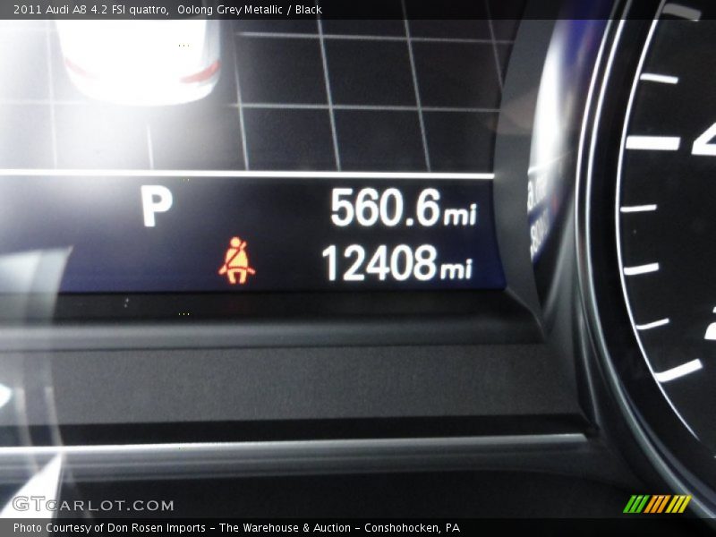 Oolong Grey Metallic / Black 2011 Audi A8 4.2 FSI quattro