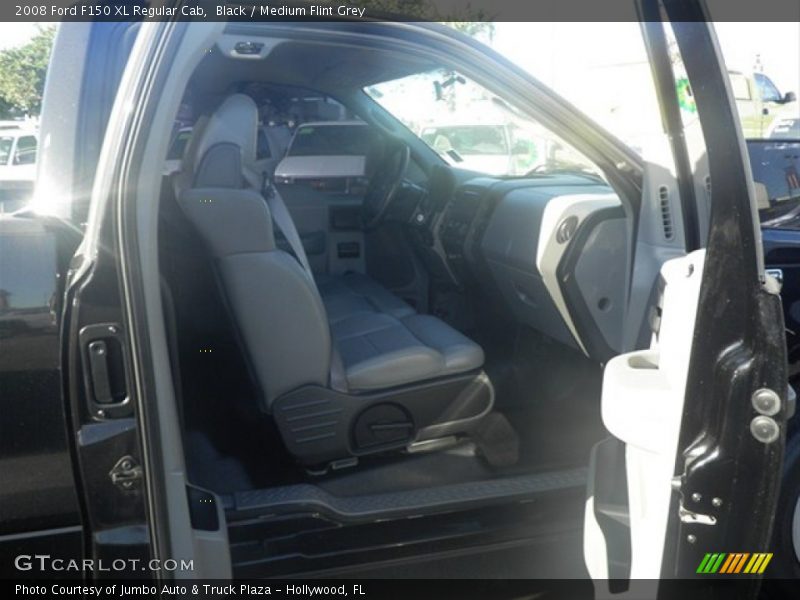 Black / Medium Flint Grey 2008 Ford F150 XL Regular Cab