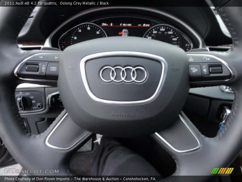 Oolong Grey Metallic / Black 2011 Audi A8 4.2 FSI quattro