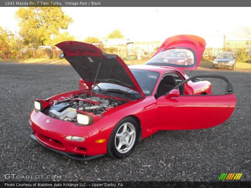 Vintage Red / Black 1993 Mazda RX-7 Twin Turbo