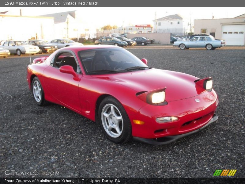 Vintage Red / Black 1993 Mazda RX-7 Twin Turbo