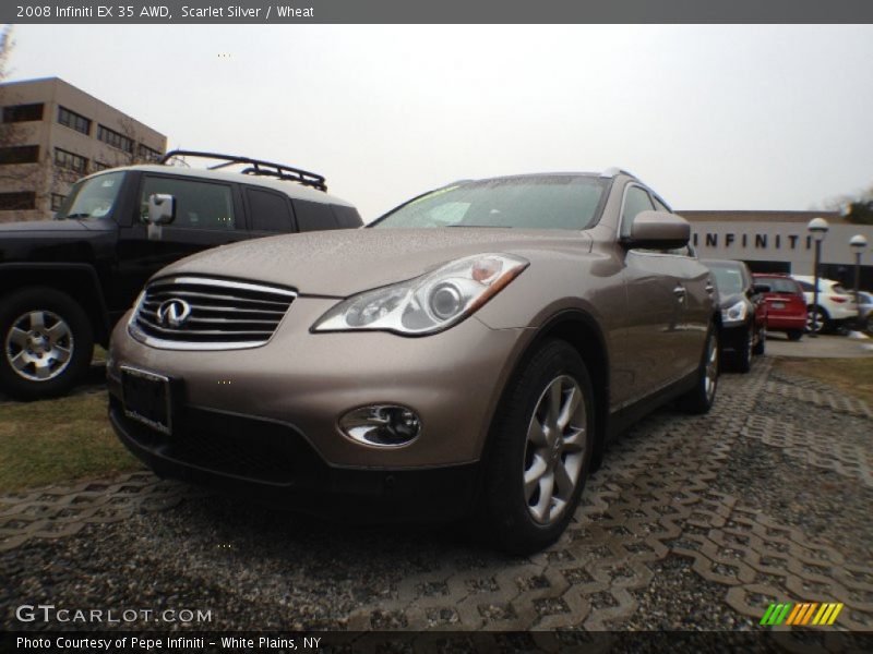 Scarlet Silver / Wheat 2008 Infiniti EX 35 AWD