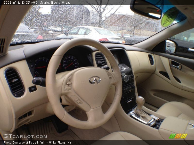 Scarlet Silver / Wheat 2008 Infiniti EX 35 AWD