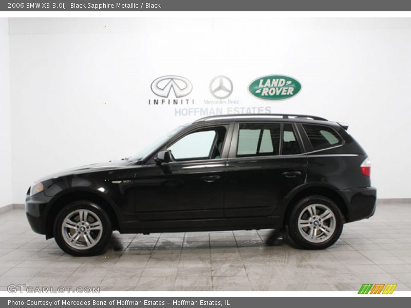 Black Sapphire Metallic / Black 2006 BMW X3 3.0i
