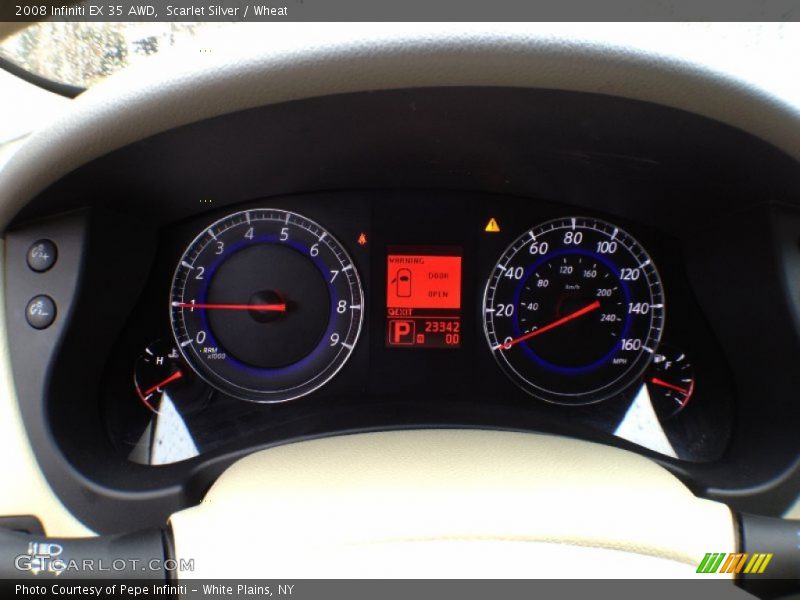 Scarlet Silver / Wheat 2008 Infiniti EX 35 AWD