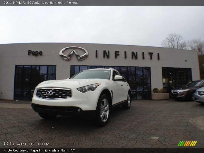 Moonlight White / Wheat 2011 Infiniti FX 50 AWD