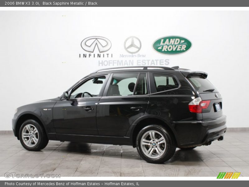 Black Sapphire Metallic / Black 2006 BMW X3 3.0i