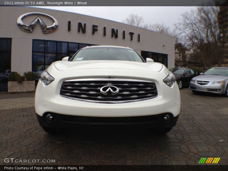 Moonlight White / Wheat 2011 Infiniti FX 50 AWD