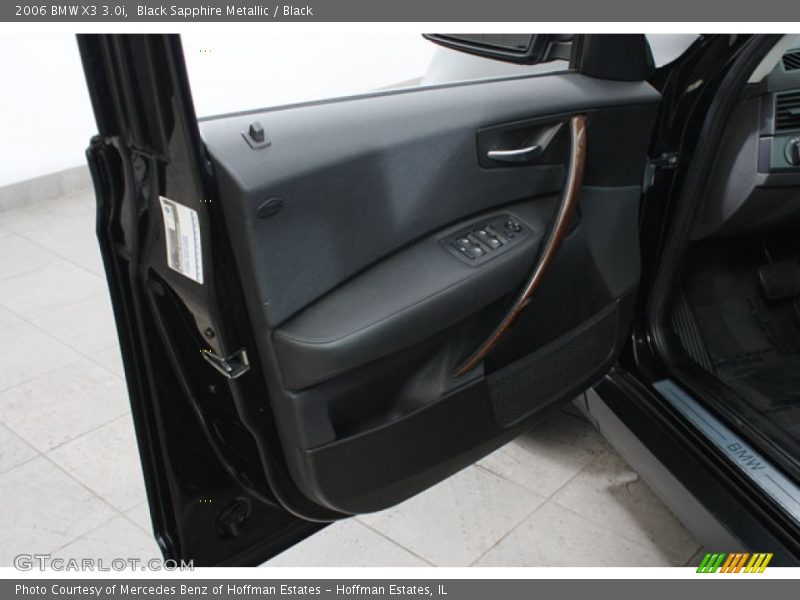 Black Sapphire Metallic / Black 2006 BMW X3 3.0i