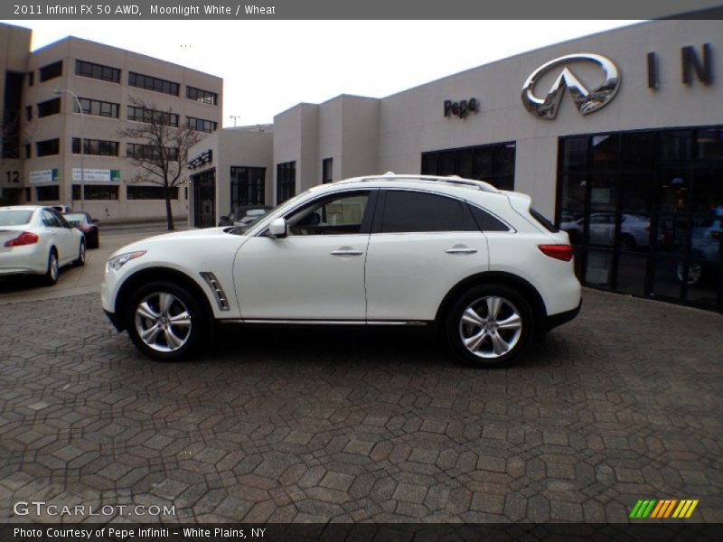 Moonlight White / Wheat 2011 Infiniti FX 50 AWD