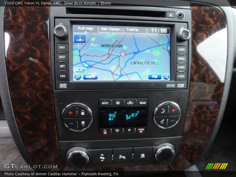 Silver Birch Metallic / Ebony 2009 GMC Yukon XL Denali AWD