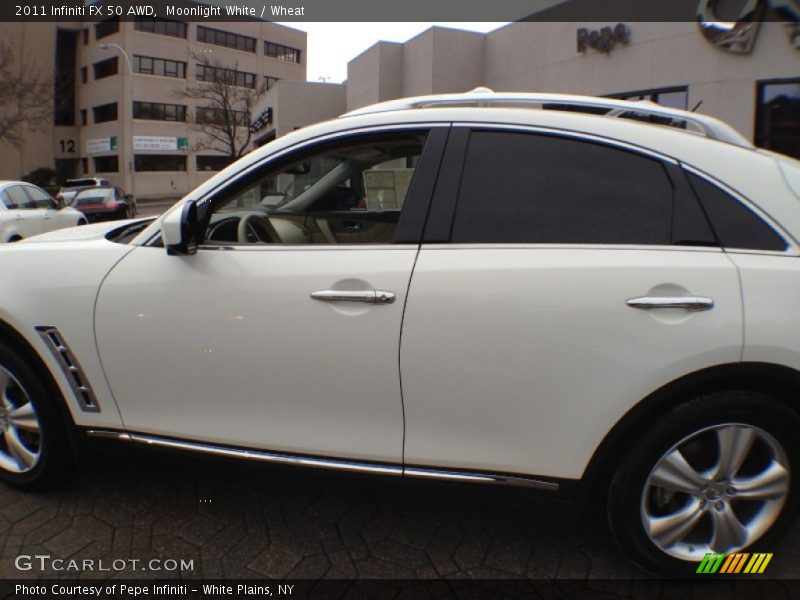 Moonlight White / Wheat 2011 Infiniti FX 50 AWD