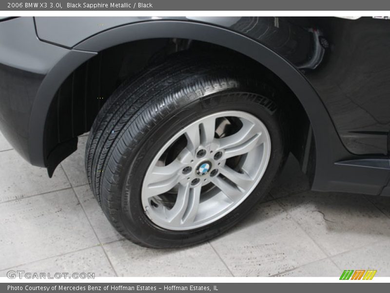 Black Sapphire Metallic / Black 2006 BMW X3 3.0i