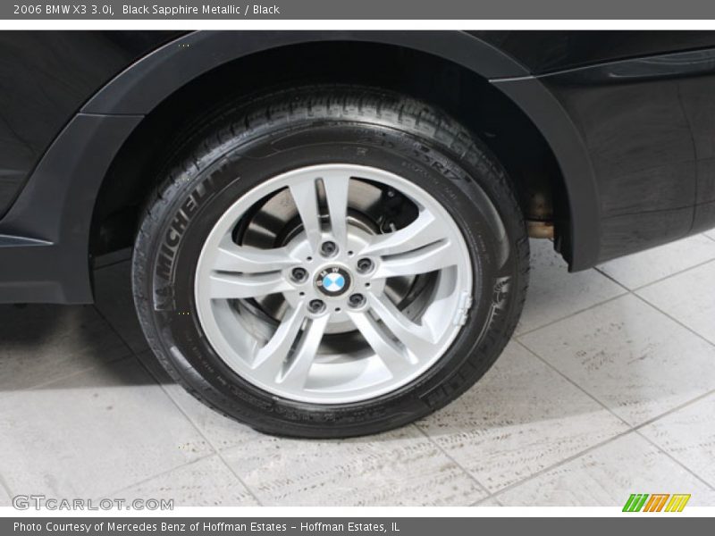 Black Sapphire Metallic / Black 2006 BMW X3 3.0i
