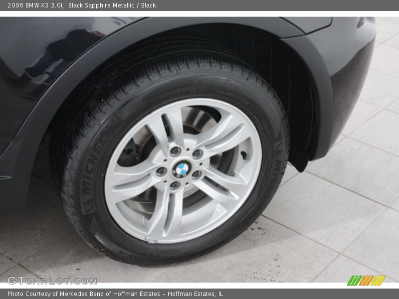 Black Sapphire Metallic / Black 2006 BMW X3 3.0i