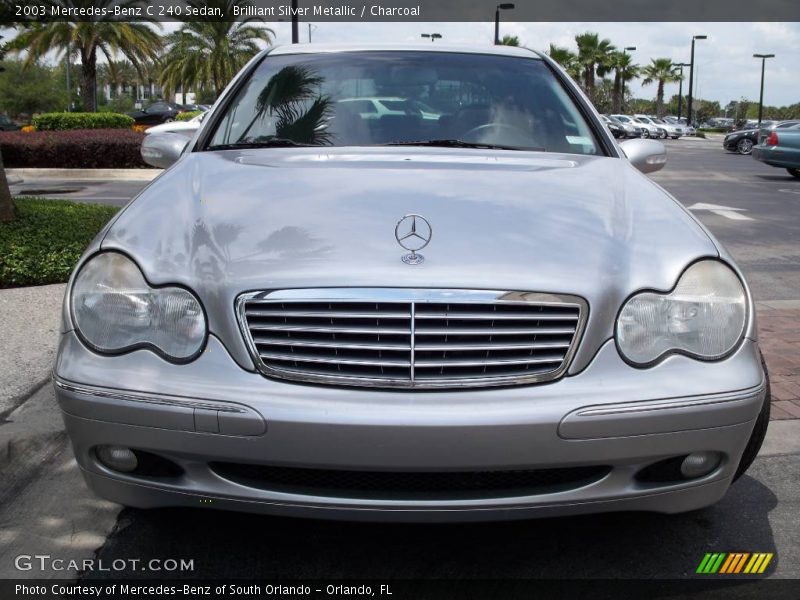 Brilliant Silver Metallic / Charcoal 2003 Mercedes-Benz C 240 Sedan