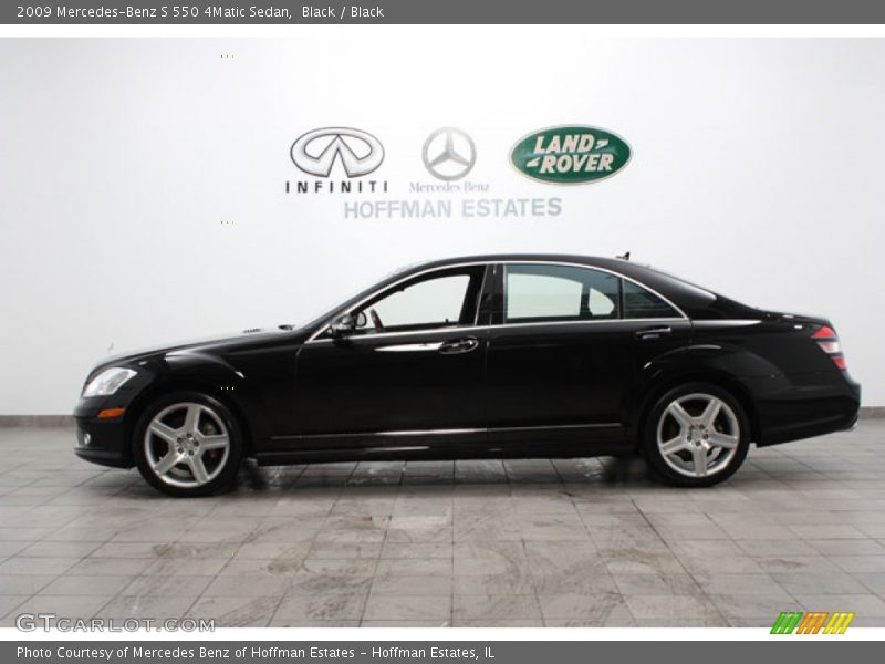 Black / Black 2009 Mercedes-Benz S 550 4Matic Sedan
