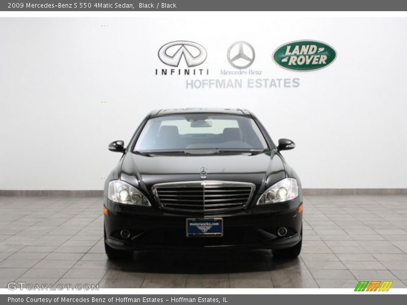 Black / Black 2009 Mercedes-Benz S 550 4Matic Sedan
