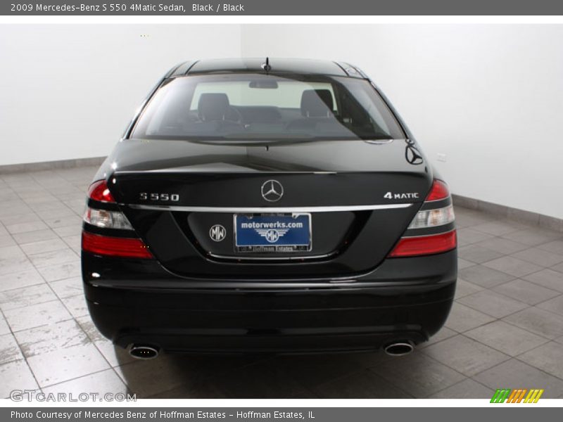 Black / Black 2009 Mercedes-Benz S 550 4Matic Sedan