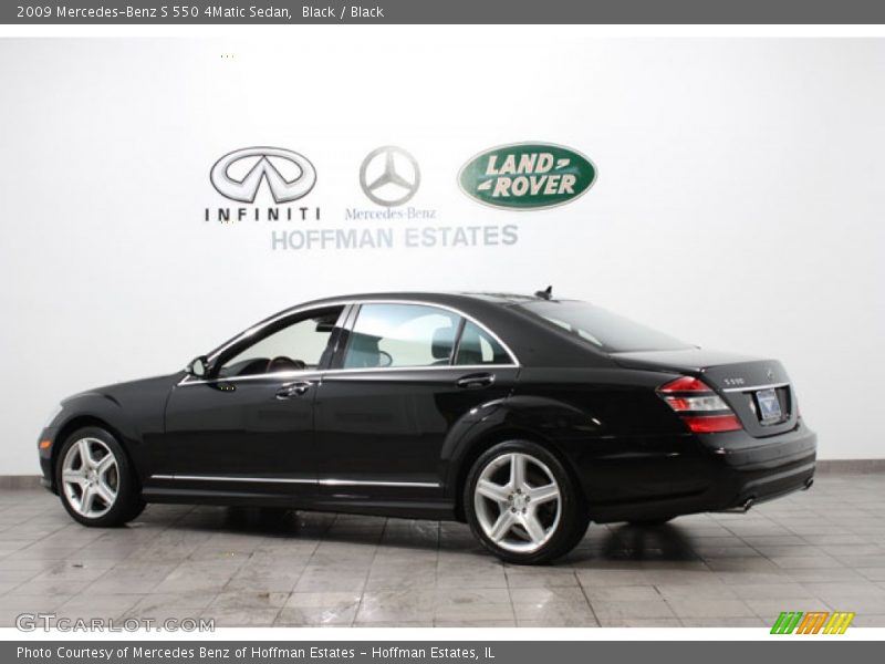 Black / Black 2009 Mercedes-Benz S 550 4Matic Sedan