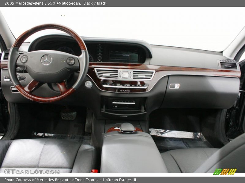 Black / Black 2009 Mercedes-Benz S 550 4Matic Sedan