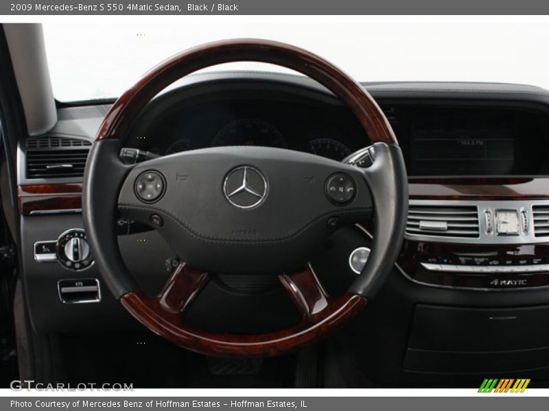 Black / Black 2009 Mercedes-Benz S 550 4Matic Sedan
