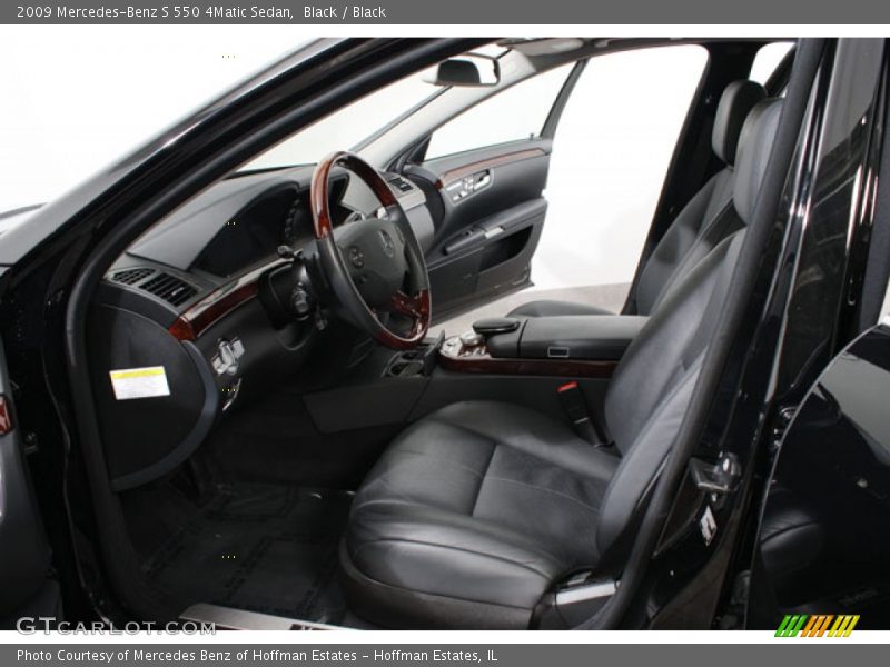 Black / Black 2009 Mercedes-Benz S 550 4Matic Sedan