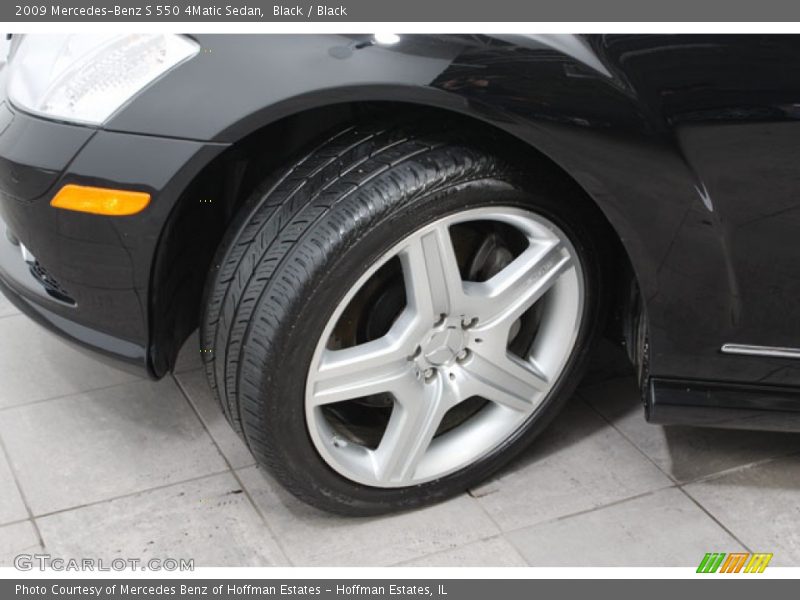 Black / Black 2009 Mercedes-Benz S 550 4Matic Sedan
