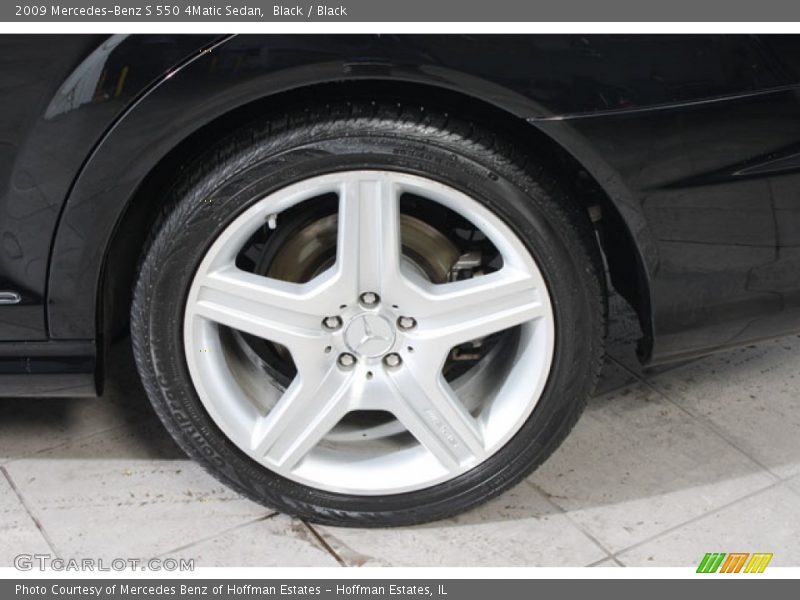 Black / Black 2009 Mercedes-Benz S 550 4Matic Sedan