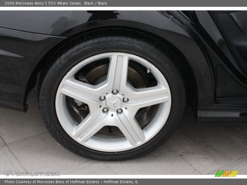 Black / Black 2009 Mercedes-Benz S 550 4Matic Sedan