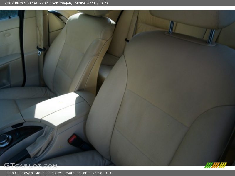 Alpine White / Beige 2007 BMW 5 Series 530xi Sport Wagon