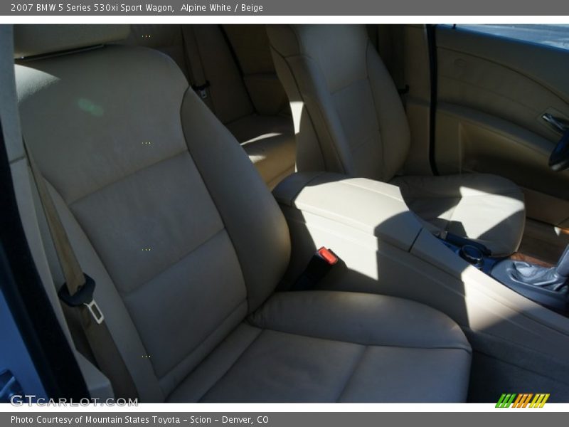 Alpine White / Beige 2007 BMW 5 Series 530xi Sport Wagon