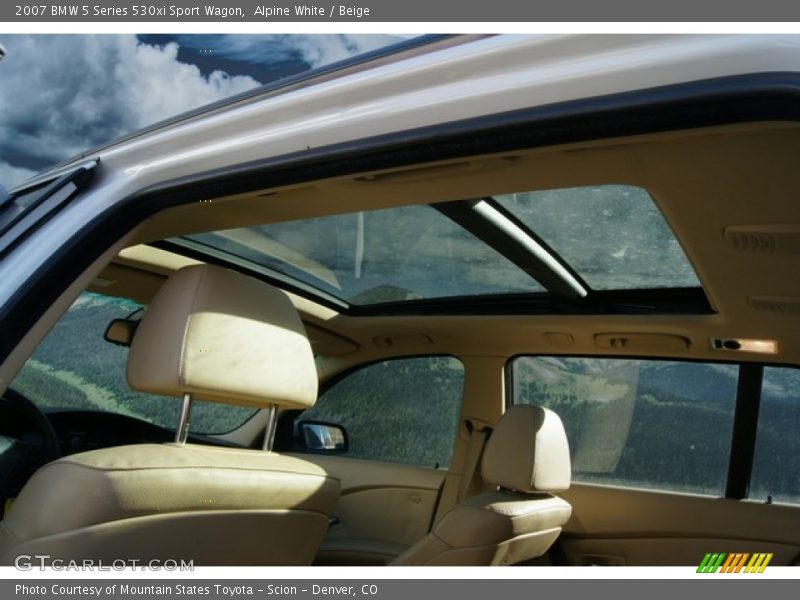 Alpine White / Beige 2007 BMW 5 Series 530xi Sport Wagon