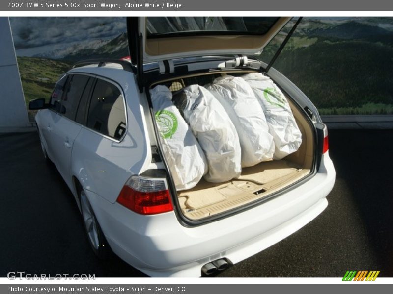 Alpine White / Beige 2007 BMW 5 Series 530xi Sport Wagon