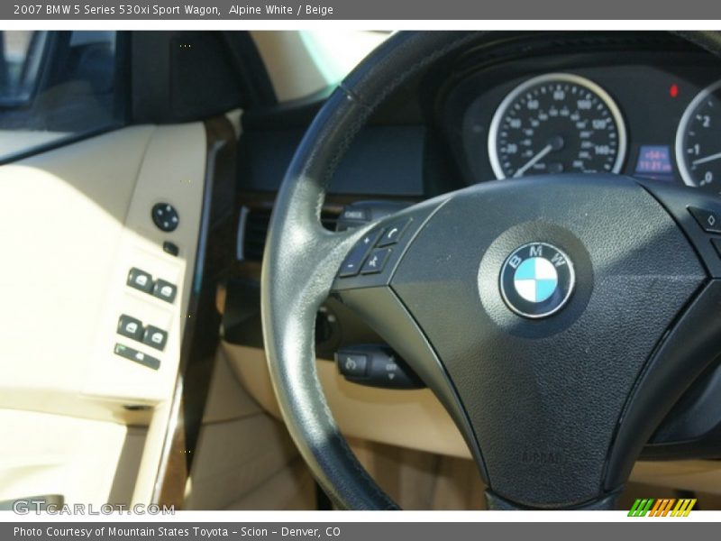 Alpine White / Beige 2007 BMW 5 Series 530xi Sport Wagon