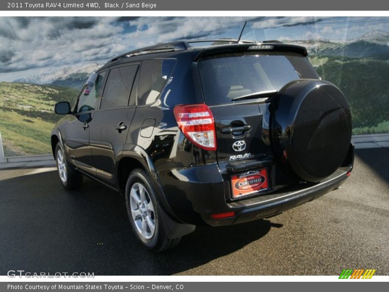 Black / Sand Beige 2011 Toyota RAV4 Limited 4WD
