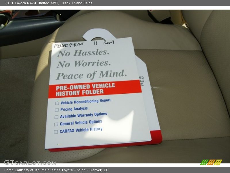 Black / Sand Beige 2011 Toyota RAV4 Limited 4WD