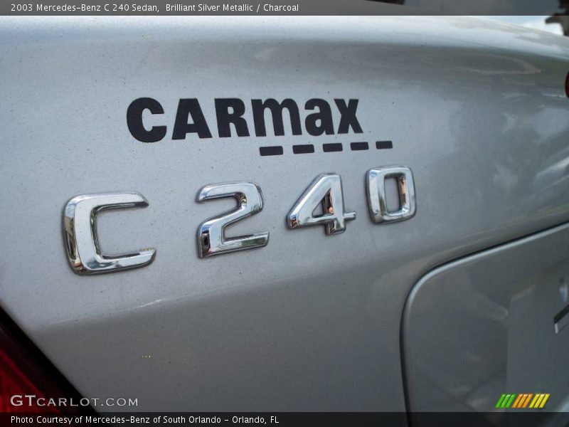 Brilliant Silver Metallic / Charcoal 2003 Mercedes-Benz C 240 Sedan