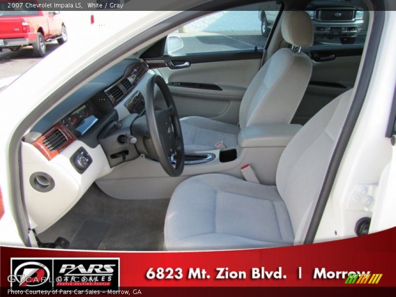 White / Gray 2007 Chevrolet Impala LS