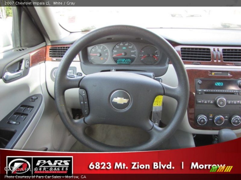 White / Gray 2007 Chevrolet Impala LS