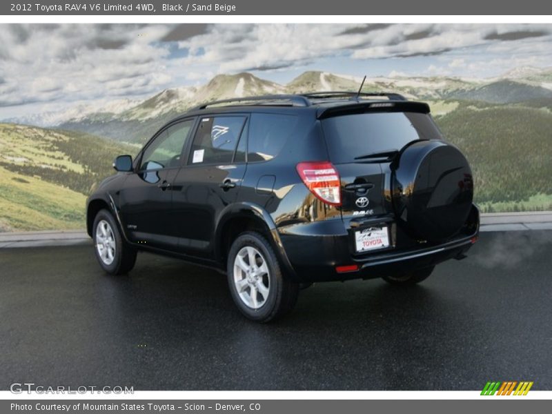 Black / Sand Beige 2012 Toyota RAV4 V6 Limited 4WD