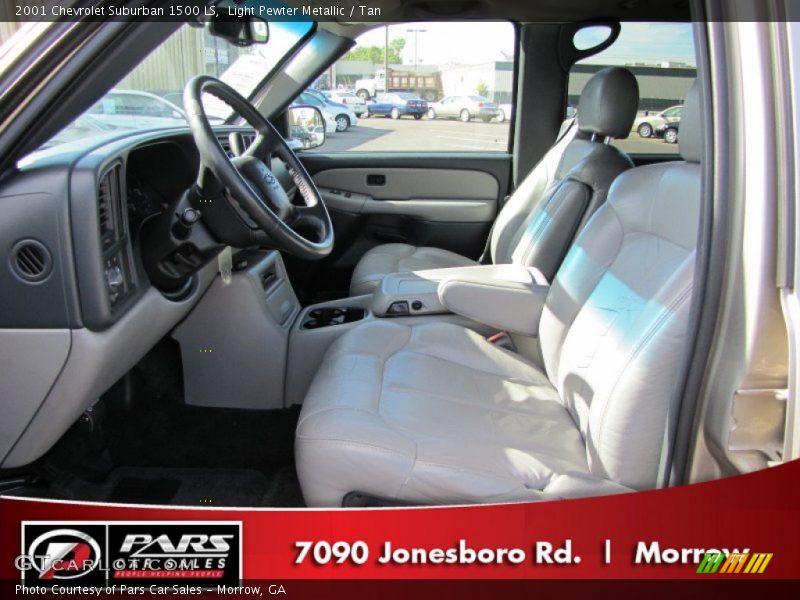 Light Pewter Metallic / Tan 2001 Chevrolet Suburban 1500 LS