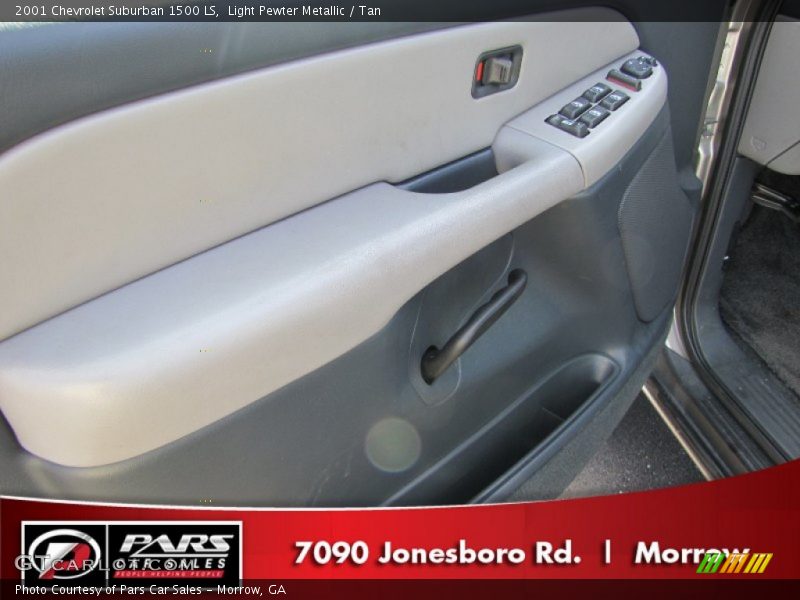 Light Pewter Metallic / Tan 2001 Chevrolet Suburban 1500 LS