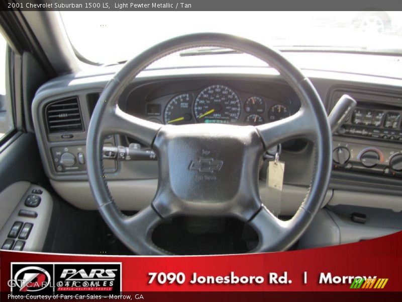 Light Pewter Metallic / Tan 2001 Chevrolet Suburban 1500 LS