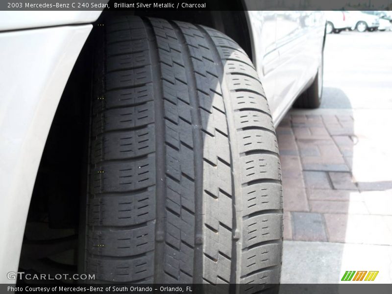 Brilliant Silver Metallic / Charcoal 2003 Mercedes-Benz C 240 Sedan