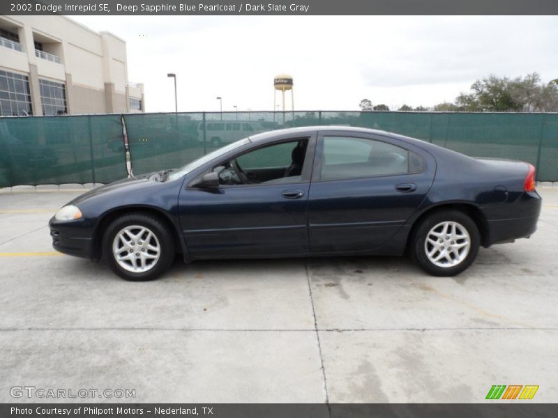 Deep Sapphire Blue Pearlcoat / Dark Slate Gray 2002 Dodge Intrepid SE