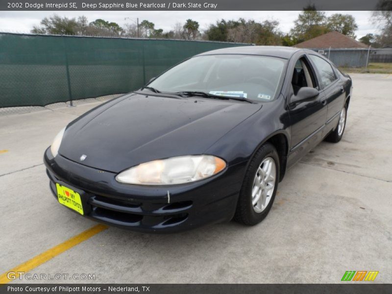 Deep Sapphire Blue Pearlcoat / Dark Slate Gray 2002 Dodge Intrepid SE