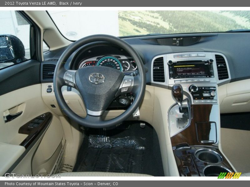Black / Ivory 2012 Toyota Venza LE AWD