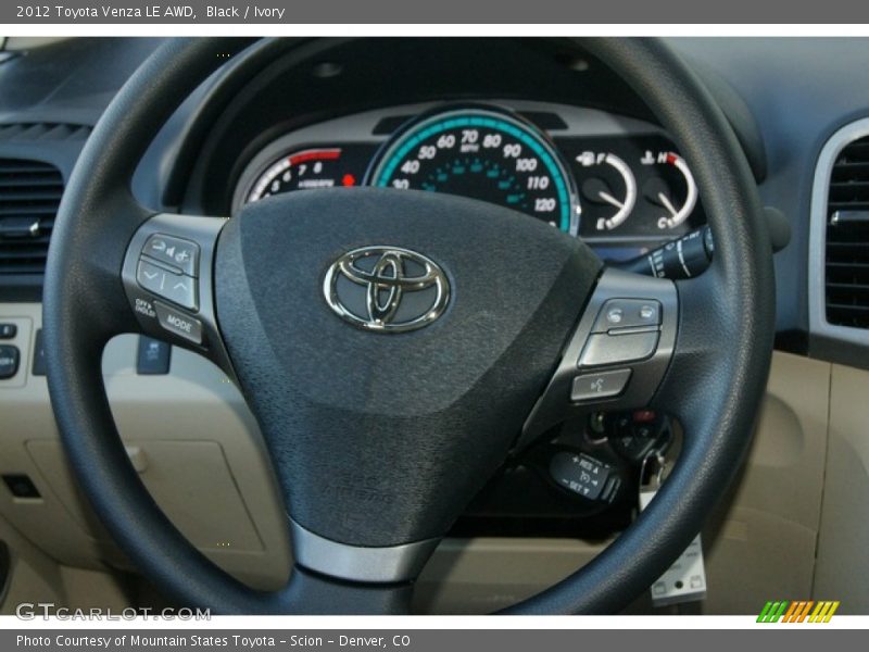 Black / Ivory 2012 Toyota Venza LE AWD