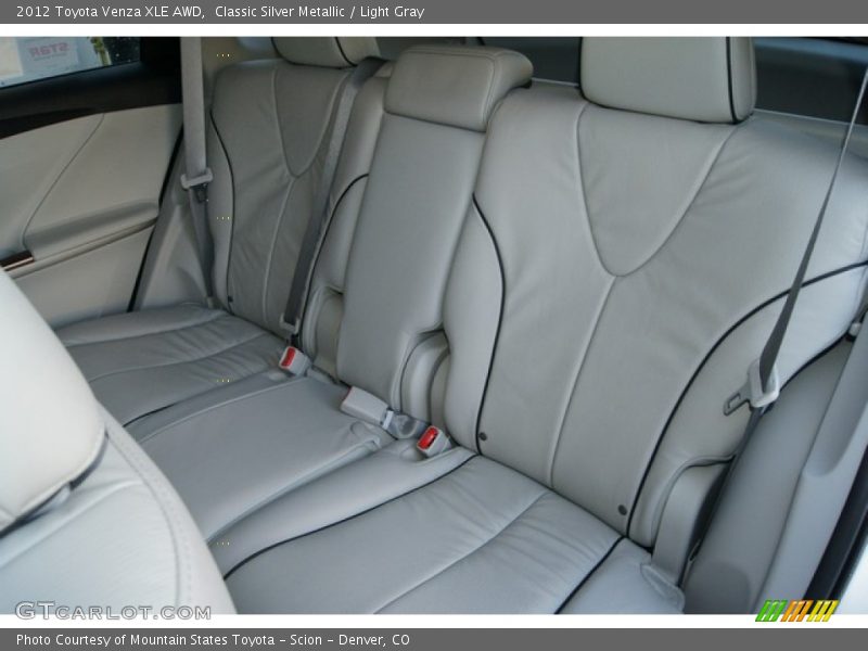 Rear Seat of 2012 Venza XLE AWD